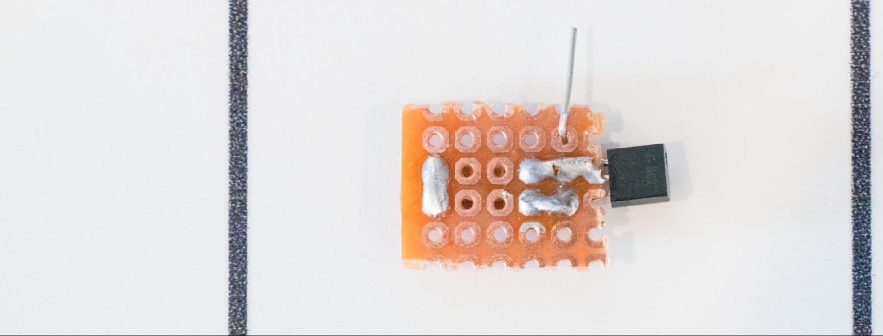 Completed soldered circuit