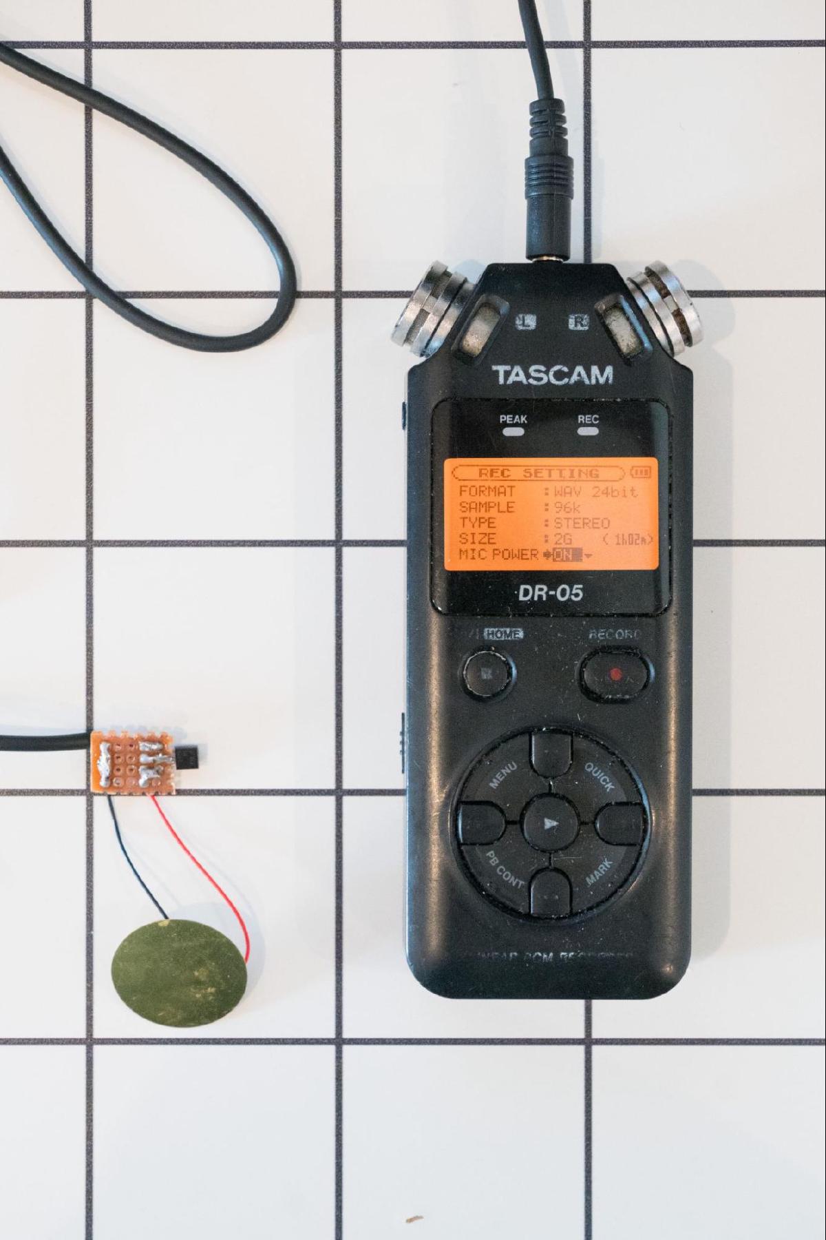 Testing with recording device