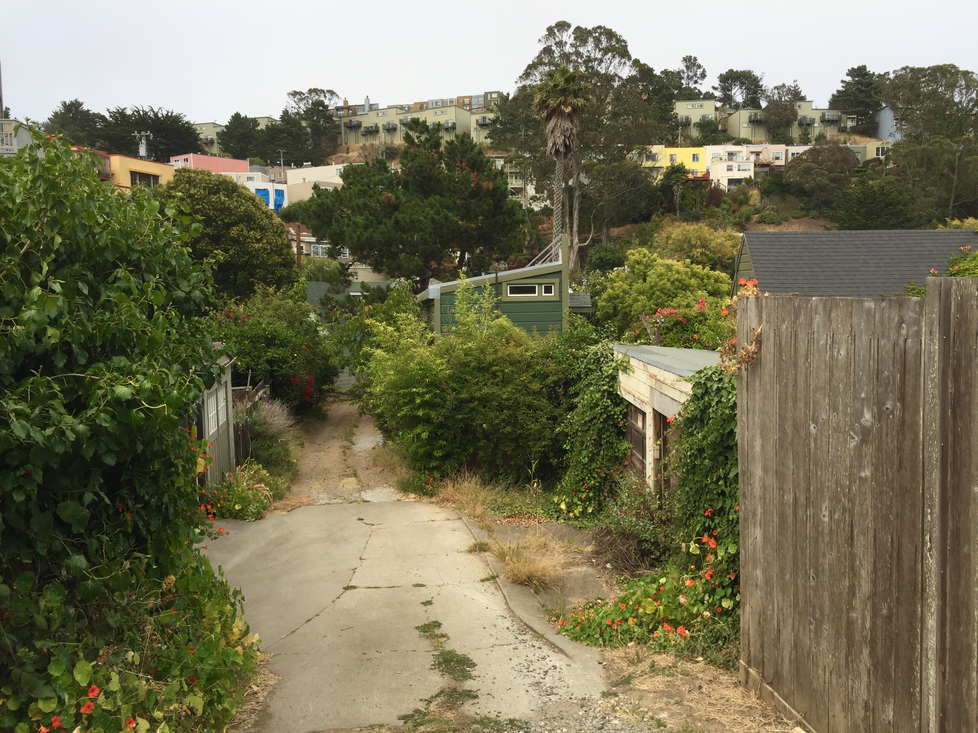 An alley near Glen Park